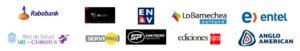 Logos de empresas a las que Metahumano ha asesorado en programas de desarrollo de competencias organizacionales: : Rabobank, red de salud UC, VTR, Servipag, Coinstructora ENV, San Pedro Ingeniería, Ediciones SM, Centro cultural Lo Barnechea, , entel, Angloamerican