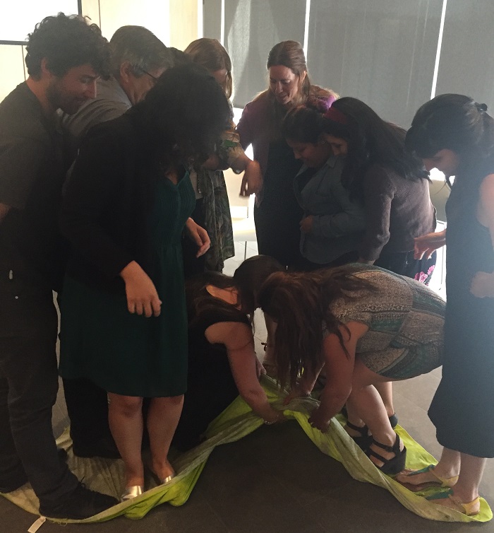 parte del equipo de Fundación Soymas realizando dinámica durante la jornada